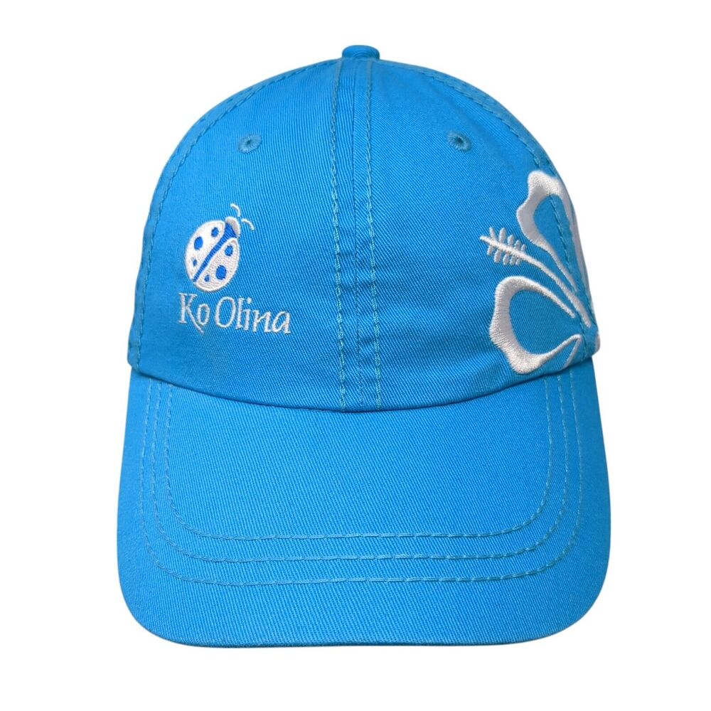 Ko Olina Ladybug Strapback Hat Blue One Size 6 Panel Tropical Trends Dpc